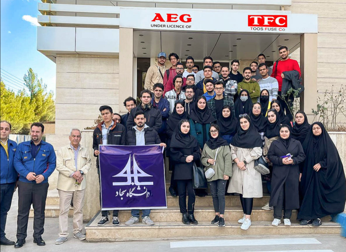  بازدید دانشجویان مهندسی مکانیک و صنایع از شرکت دانش بنیان توس فیوز مشهد1